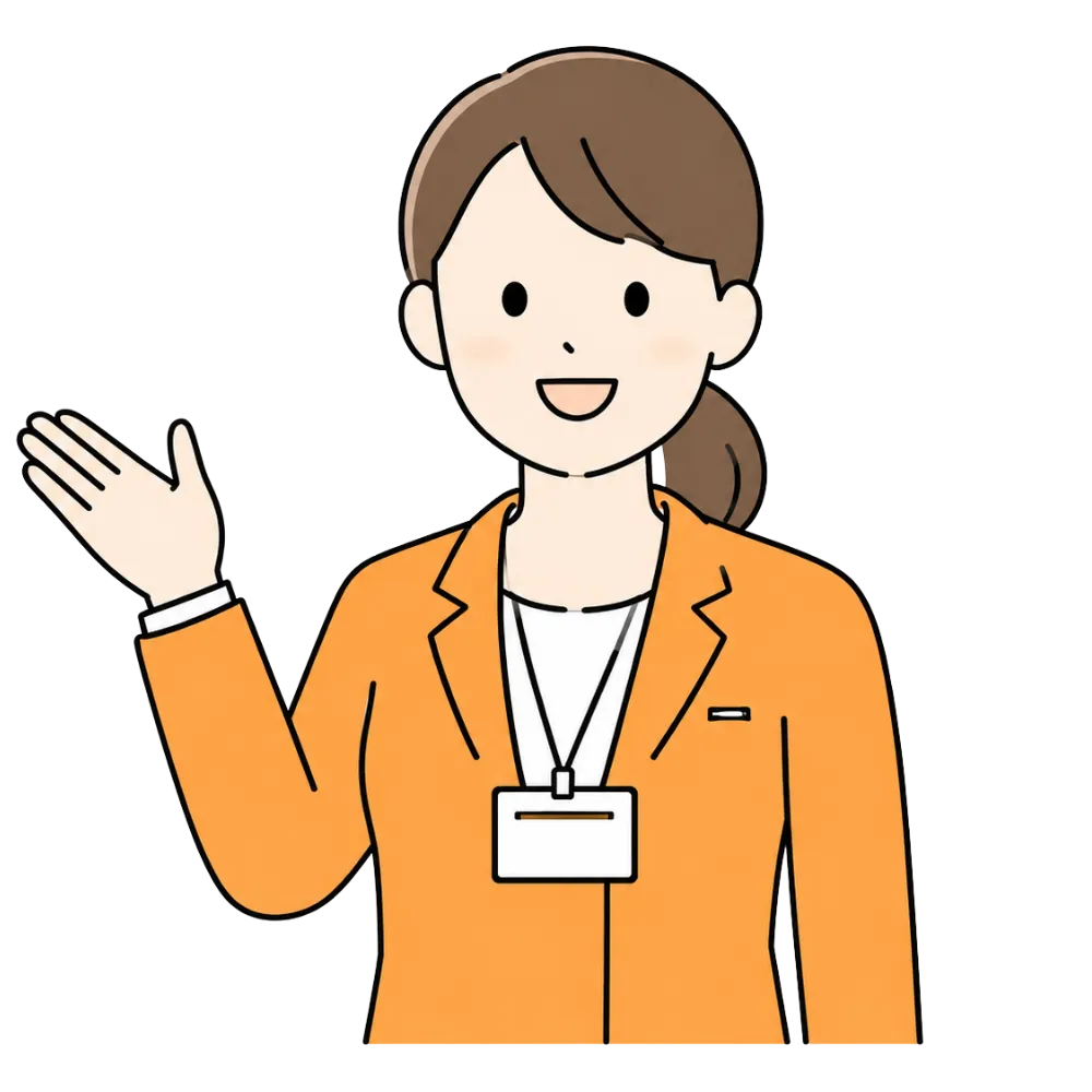 相談を受ける女性スタッフ