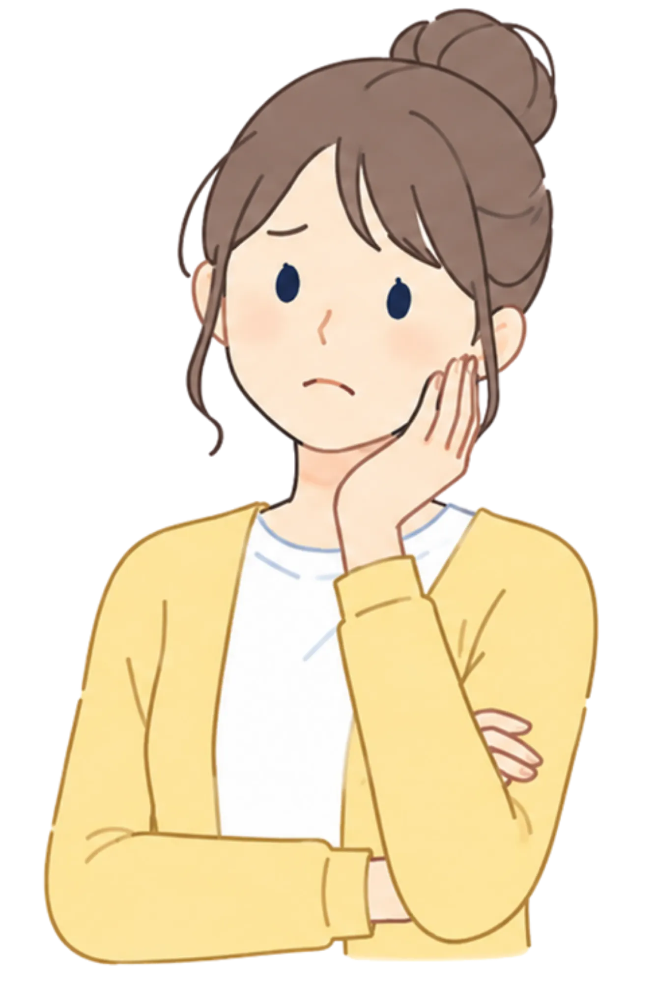 悩んでいる女性